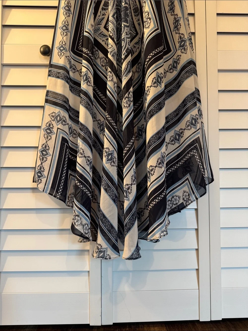 Sandra Darren Paisley Maxi Dress